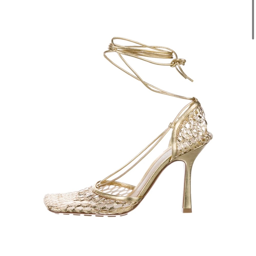 Bottega Veneta Mesh Accent Heels